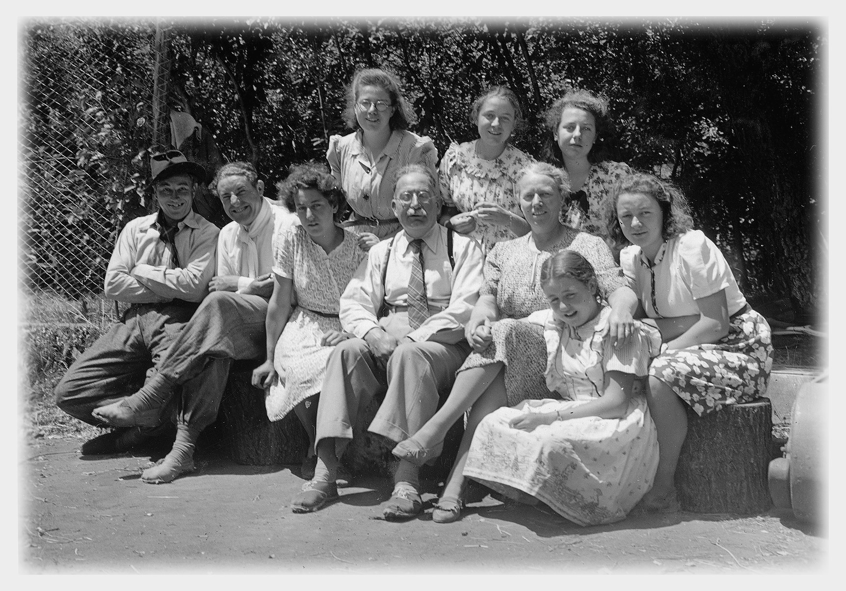 Retrato de la familia reunida en Cerro de los Pinos